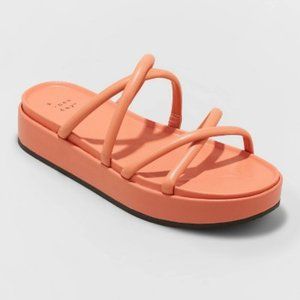 Dory Platform Heels – A New Day™ Apricot Orange Size 9